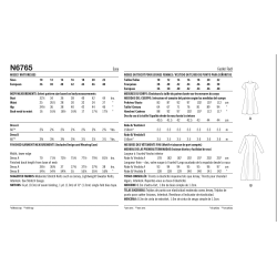 Kjole High/low  New Look snitmønster 6765