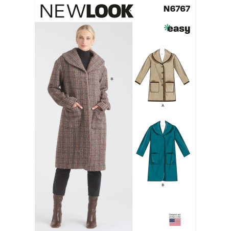 Dame Frakke New Look snitmønster 6767