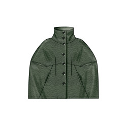 Dame Kappe m/høj hals  New Look snitmønster 6768