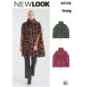 Dame Kappe m/høj hals  New Look snitmønster 6768