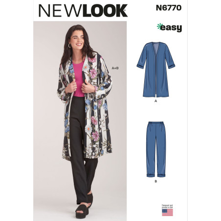 Lang jakke og bukser New look snitmønster 6770