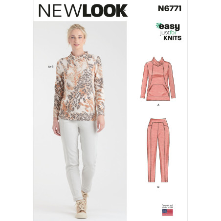 Bukser  og overdel New look snitmønster easy 6771