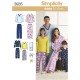 Pyjamas til hele familien Simplicity snitmønster 3935