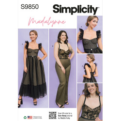 Kjole og jumpsuit også plusmode Simplicity snitmønster S9850