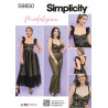 Kjole og jumpsuit også plusmode Simplicity snitmønster S9850