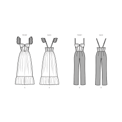 Kjole og jumpsuit også plusmode Simplicity snitmønster S9850