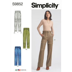 Lange bukser også plusmode Simplicity snitmønster S9852