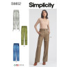 Lange bukser også plusmode Simplicity snitmønster S9852