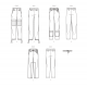 Lange bukser også plusmode Simplicity snitmønster S9852