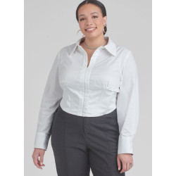 Bluse og bukser også plusmode Simplicity snitmønster S9855