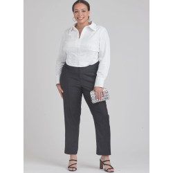 Bluse og bukser også plusmode Simplicity snitmønster S9855
