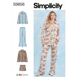 Dame pyjamas Simplicity snitmønster S9856 A