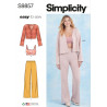 Jakke top og bukser Simplicity snitmønster S9857 A