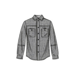 Unisex skjorte ham/hende Simplicity snitmønster S9858 A easy