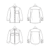 Unisex skjorte ham/hende plusmode  Simplicity snitmønster S9859 easy