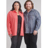 Unisex skjorte ham/hende plusmode  Simplicity snitmønster S9859 easy
