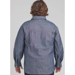 Unisex skjorte ham/hende plusmode  Simplicity snitmønster S9859 easy