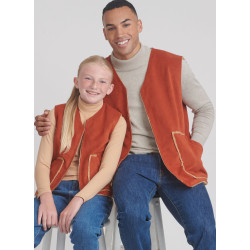 Vest til hele familien Simplicity snitmønster S9860 A