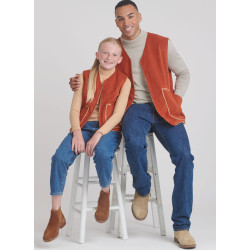 Vest til hele familien Simplicity snitmønster S9860 A