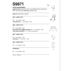 Sjove huer og håndledsvarmer Simplicity snitmønster S9871