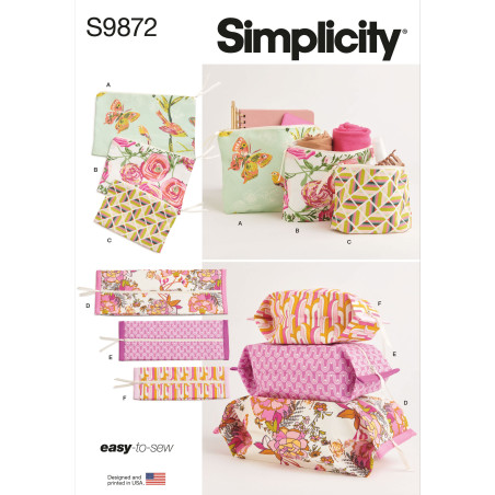 Kosmetik pung Simplicity snitmønster S9872