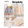 Forklæde og gryde lapper Simplicity snitmønster S9873