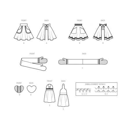 Forklæde og gryde lapper Simplicity snitmønster S9873