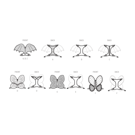 Hundesele m/vinger Simplicity snitmønster S9875