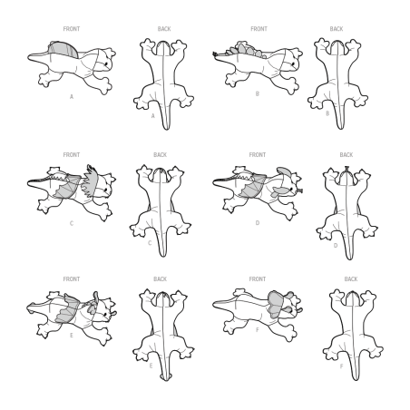 Tøjdyr Drage og dinosaurus  Simplicity snitmønster S9876
