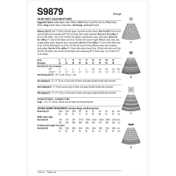 Nederdel m/flæser  Simplicity snitmønster S9879