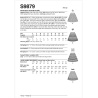 Nederdel m/flæser  Simplicity snitmønster S9879