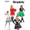 Nederdel m/flæser  Simplicity snitmønster S9879