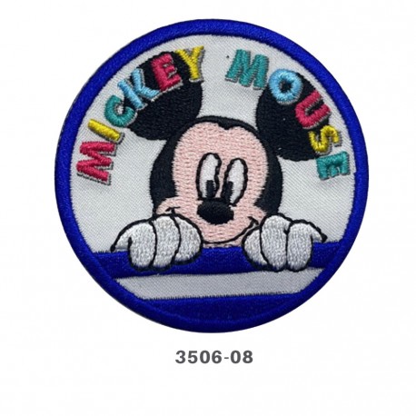 Mickey mouse i regnbue farver strygemærke