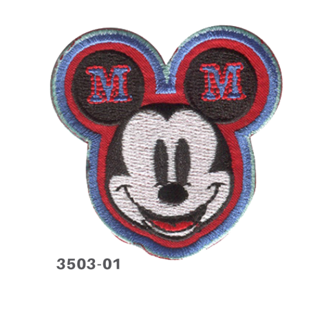 Mickey Mouse broderet strygemærke