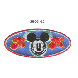 Mickey Mouse broderet strygemærke