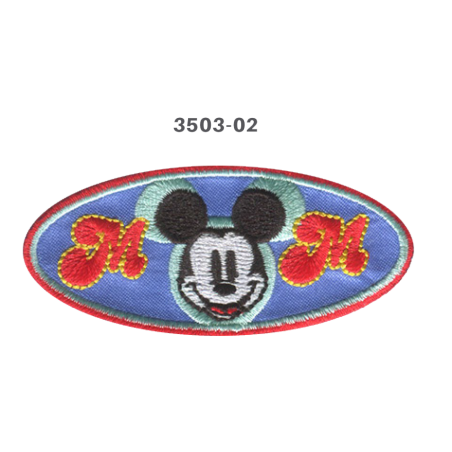 Mickey Mouse broderet strygemærke