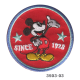 Mickey Mouse since 1928 broderet strygemærke