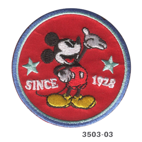 Mickey Mouse since 1928 broderet strygemærke
