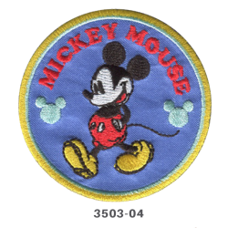 Mickey Mouse broderet strygemærke