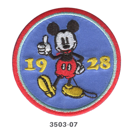 Mickey Mouse 1928 broderet strygemærke