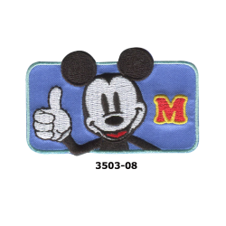 Mickey Mouse broderet strygemærke