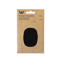 Imiteret ruskinds lapper oval 10x15 cm