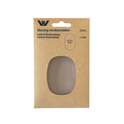 Imiteret ruskinds lapper oval 10x15 cm