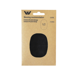 Imiteret ruskinds lapper oval 10x15 cm