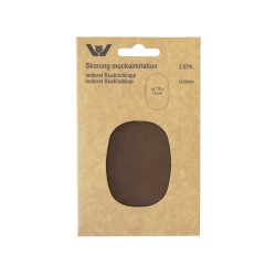Imiteret ruskinds lapper oval 10x15 cm