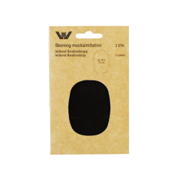 Imiteret ruskinds lapper oval 10x15 cm