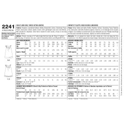 Pige kjole Simplicity snitmønster 2241