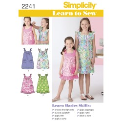 Pige kjole Simplicity snitmønster 2241