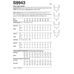 Voksen kostume Korset Simplicity snitmønster S9943