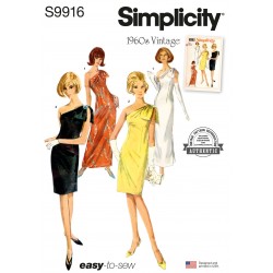Vintage 1960ér kjole Simplicity snitmønster S9916